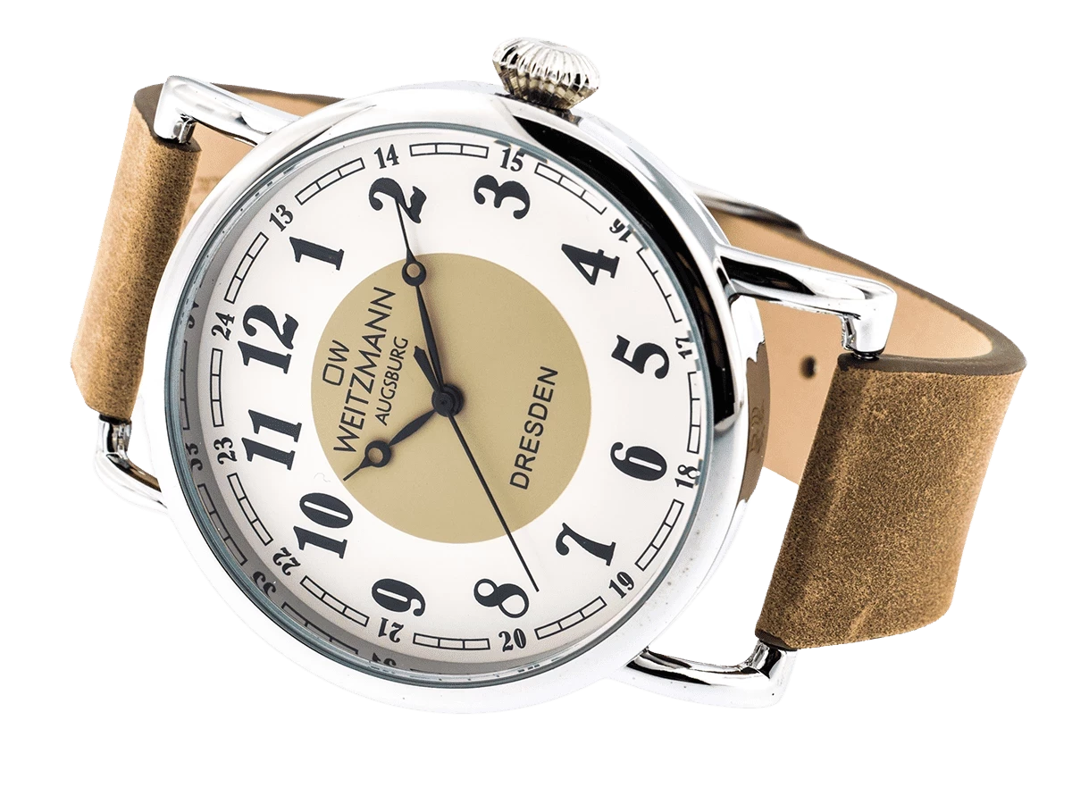 Bundle 3 • Herren-Uhren /// Boston, elegante Herren-Uhr, mit grünem Zifferblatt, mit Edelstahlband / Dresden, nostalgische Vintage-Uhr, Echtlederband hellbraun /  Geschenkt dazu: Speed Camouflage, Hippie-Unisex-Uhr, Look rot - Bild 11