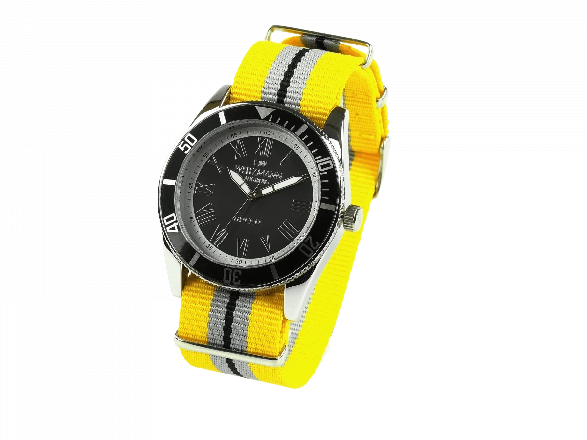 Bundle 4 • Herren-Uhren /// Boston, elegante Herren-Uhr, mit rotem Zifferblatt und Edelstahlband / Classic, klassische Herren-Uhr, mit grünem Zifferblatt, Milanaiseband / Geschenkt dazu: Speed, Unisex Armband-Uhr, gestreiftes Natoband, schwarze Lünette - Bild 16