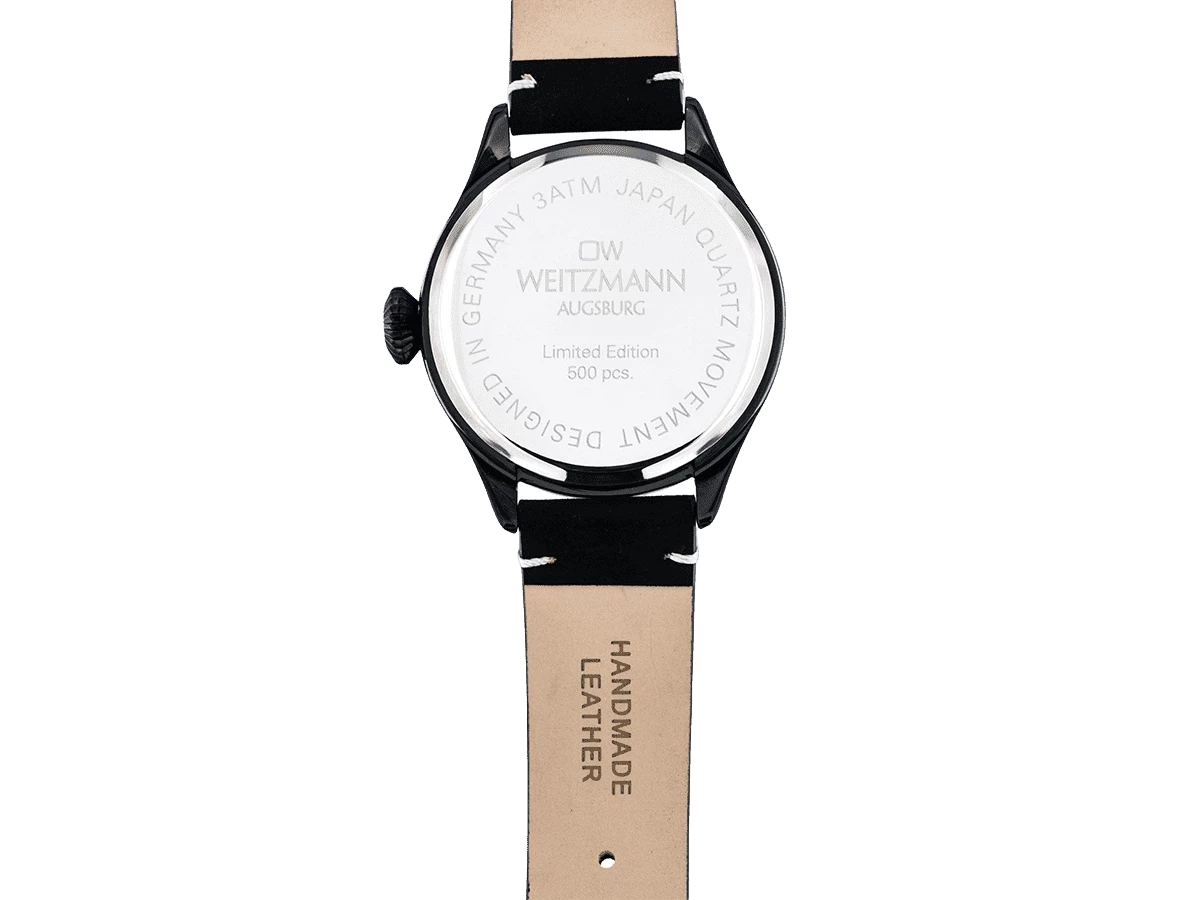 Bundle 5 • Herren-Uhren /// Classic, klassische Herren-Uhr, mit orangem Zifferblatt, Milanaiseband / Cool, attraktive Trend-Uhr, schwarz, Echtlederband blau / Geschenkt dazu: Speed, aktuelle Unisex Armband-Uhr, gestreiftes Natoband, Lünette mint - Bild 13