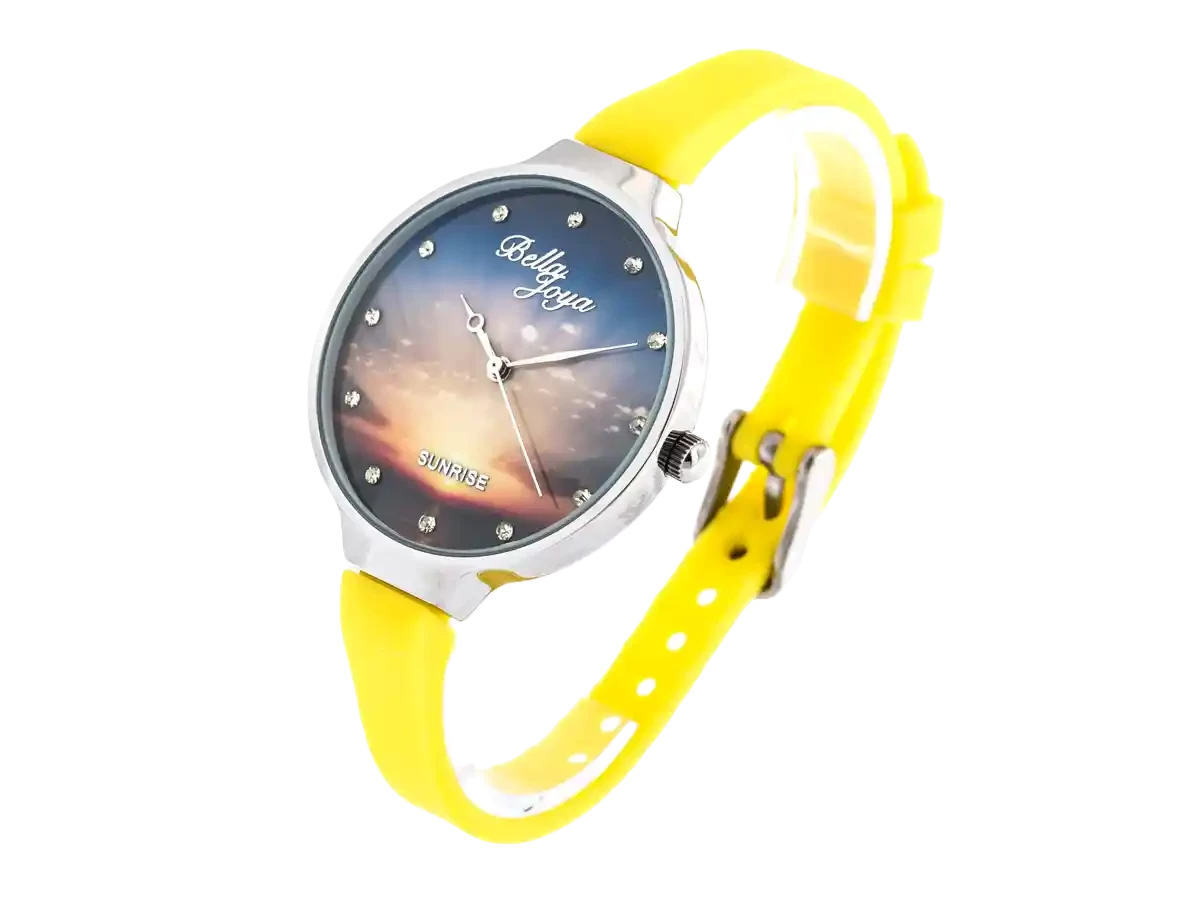 Bundle 2 • Damen-Uhren /// Angelique silber, Band Magenta / Capri, Echtlederband grün / Geschenkt dazu: Sunrise, Band gelb - Bild 15