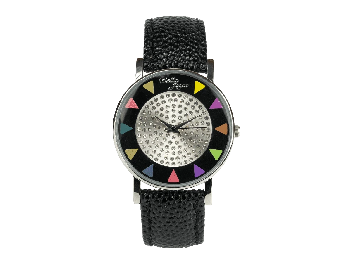 Bundle 4 • Damen-Uhren /// Ibiza, Echtlederband schwarz / Milano rosa / Geschenkt dazu: Sunrise, Band orange - Bild 2