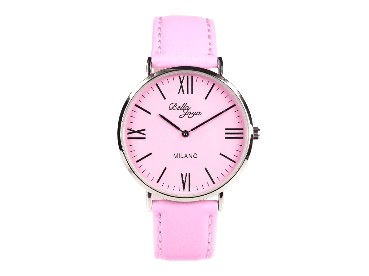 Bundle 4 • Damen-Uhren /// Ibiza, Echtlederband schwarz / Milano rosa / Geschenkt dazu: Sunrise, Band orange - Bild 8