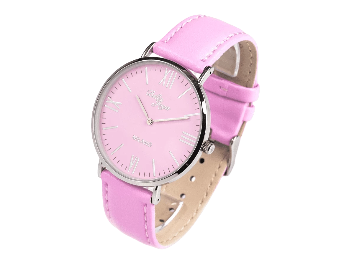 Bundle 4 • Damen-Uhren /// Ibiza, Echtlederband schwarz / Milano rosa / Geschenkt dazu: Sunrise, Band orange - Bild 10